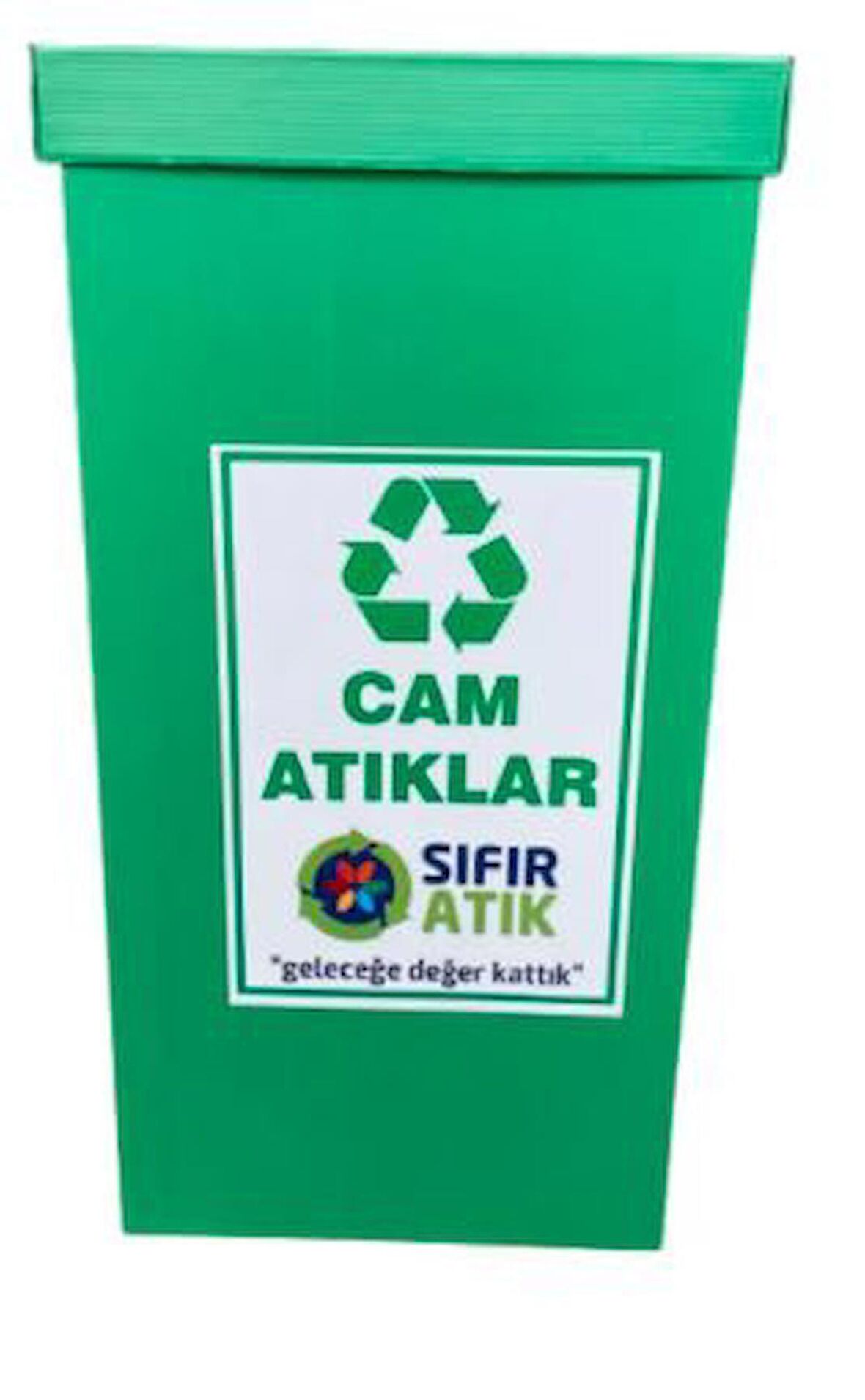 Geri Dönüşüm Atık Toplama Kutusu  70 Litre Cam Atık