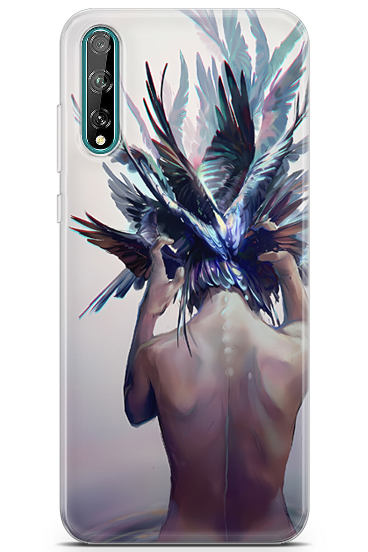 Huawei P Smart S 2020 uyumlu Girls 7 HD Desenli Akıl Dışı Kanatlar