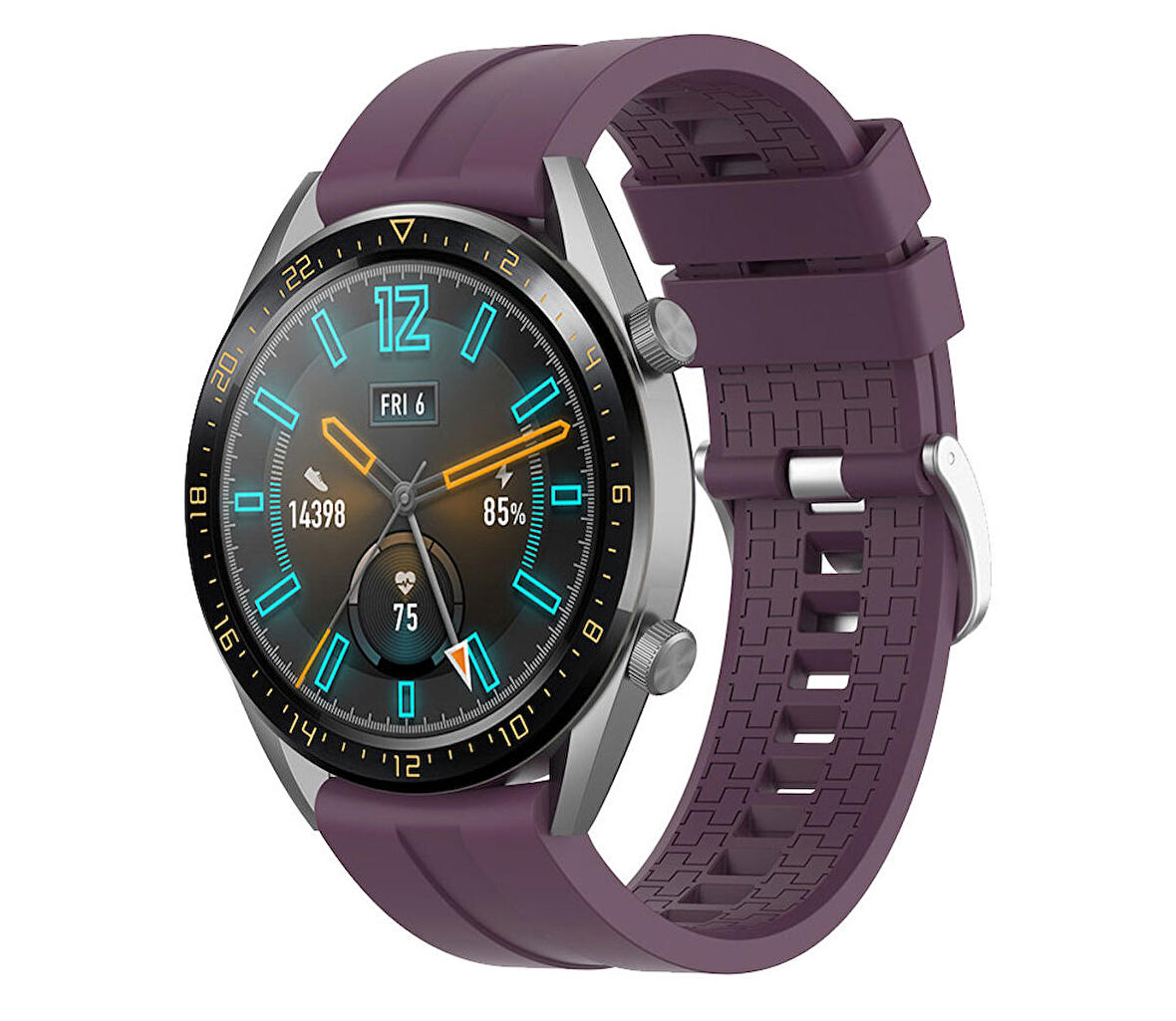 Megafox Amazfit GTR/GTR2/GTR2e 47 mm Uyumlu Silikon Kordon Spor Tasarım Suya Dayanıklı Bileklik