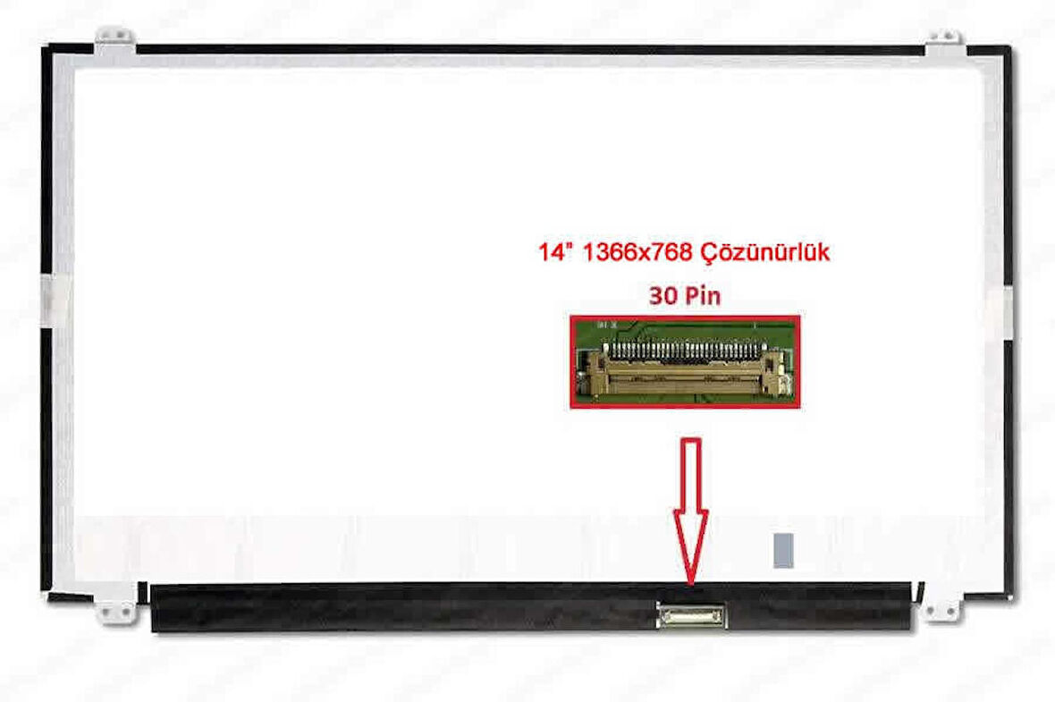 Casper Nirvana CN.TKP-2840A 14" 30 Pin Notebook LCD  Panel