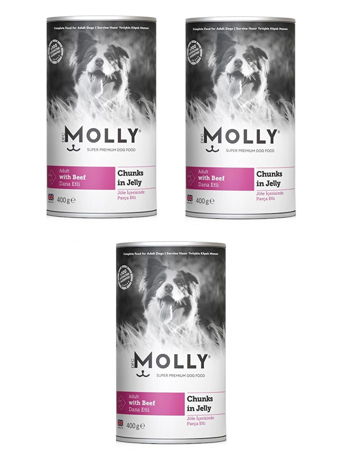 Molly Dana Etli Jöleli Köpek Konservesi 400 Gr X 3 Adet