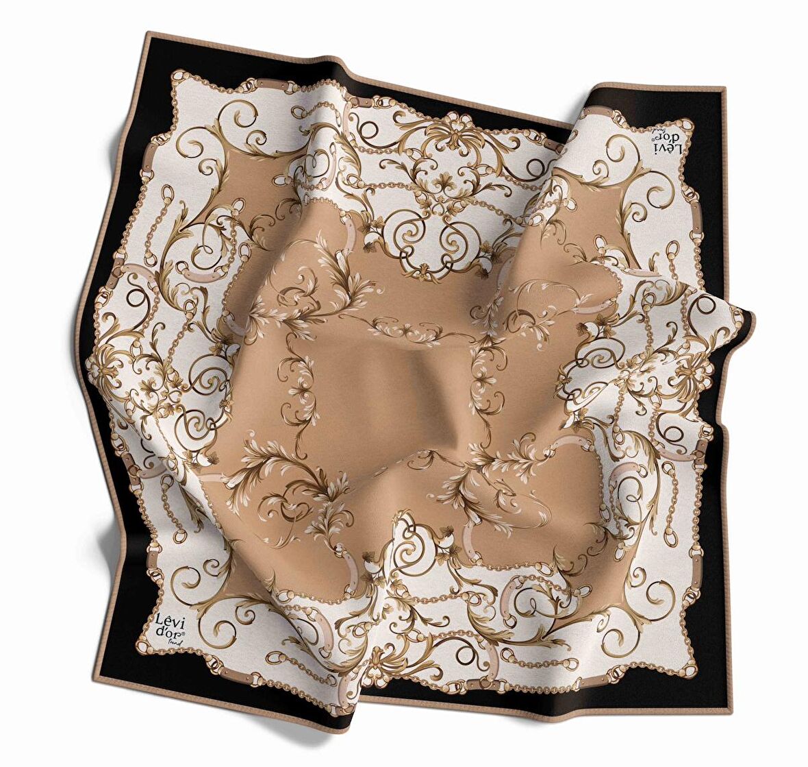 Alcanavm Levidor Twil Sarmal Desenli Eşarp