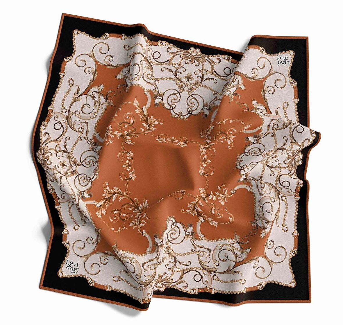 Alcanavm Levidor Twil Sarmal Desenli Eşarp