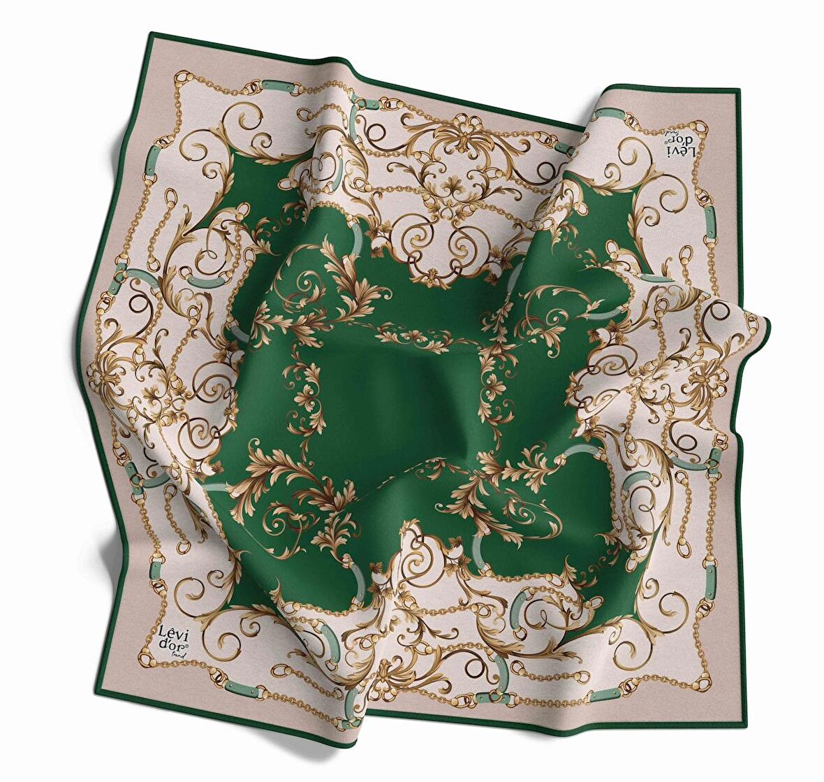 Alcanavm Levidor Twil Sarmal Desenli Eşarp