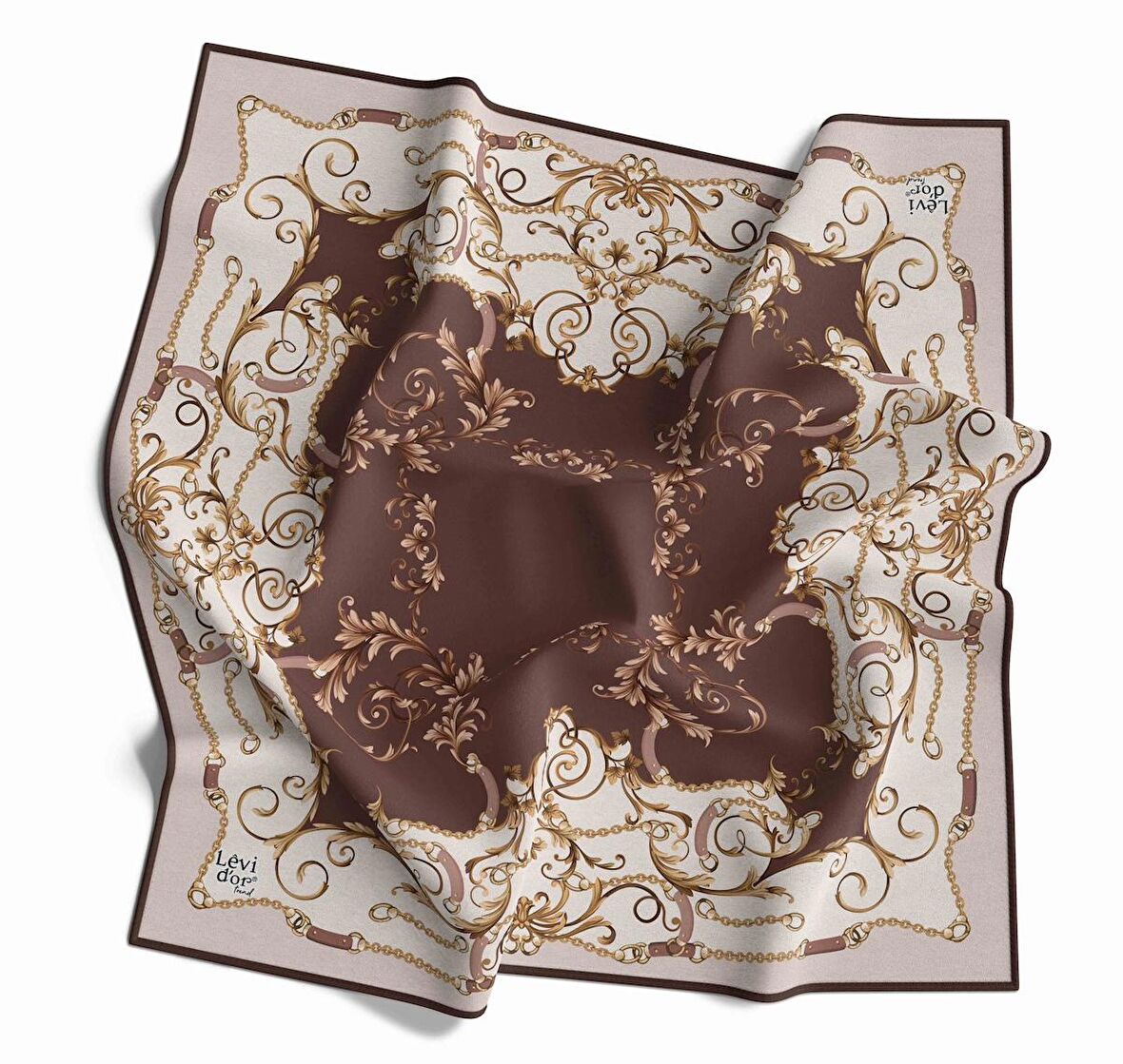 Alcanavm Levidor Twil Sarmal Desenli Eşarp