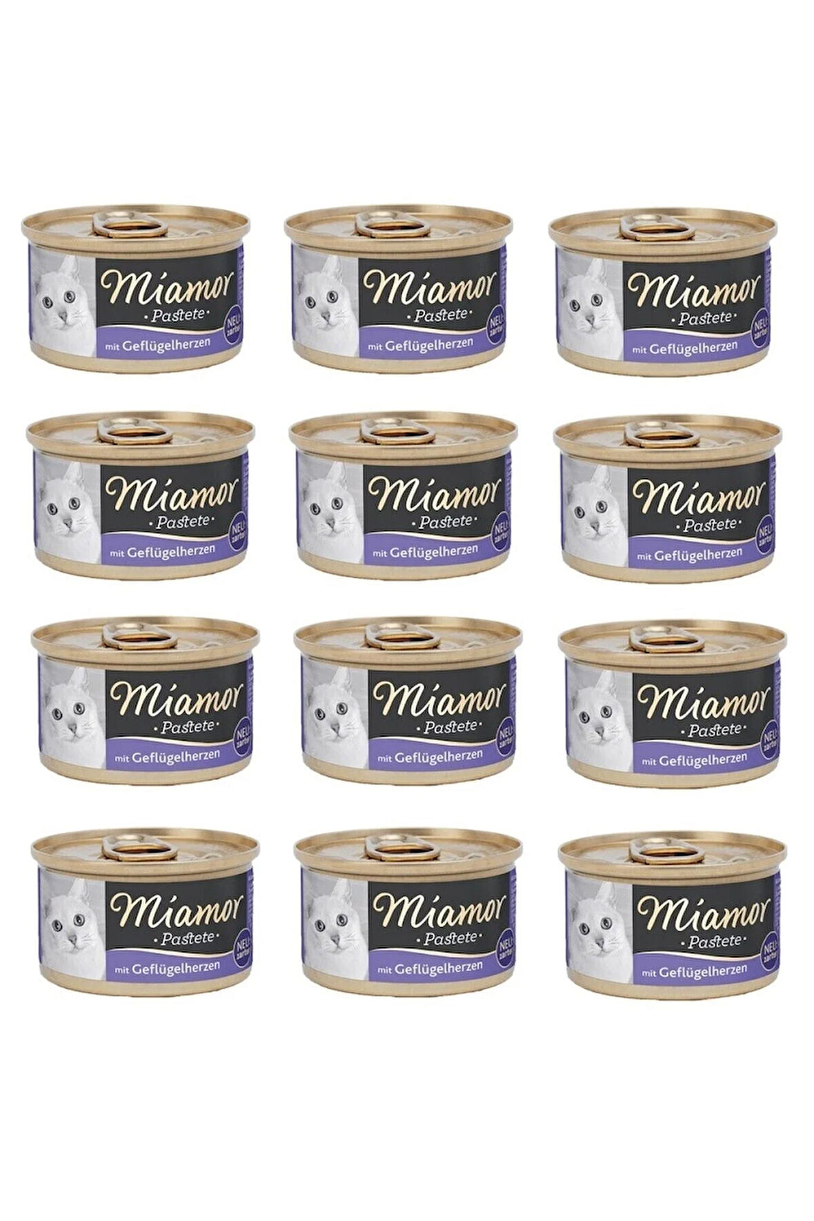 Kedi Konserve Yürekli 85 Gr. X 12 Adet