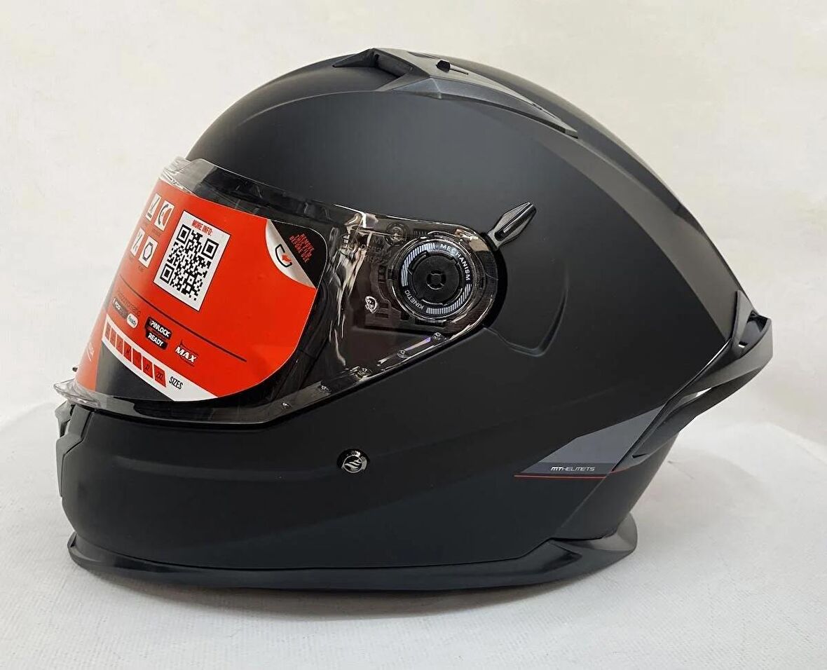 Mt Braker Sv A1 Mat Siyah - Şefaf Vizörlü- İç Güneş VizörlüL