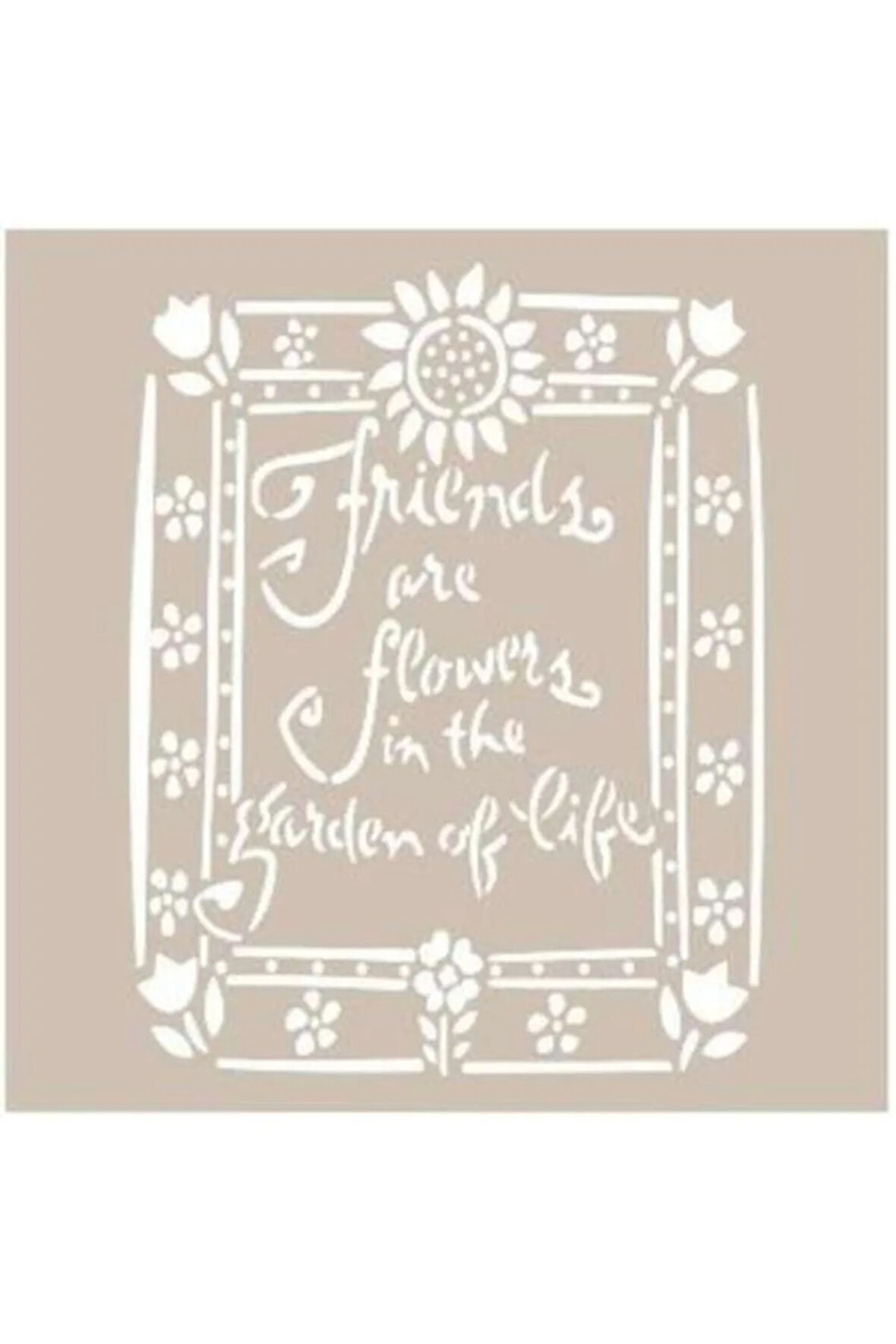 As425 Stencil Şablon 21x29 Cm