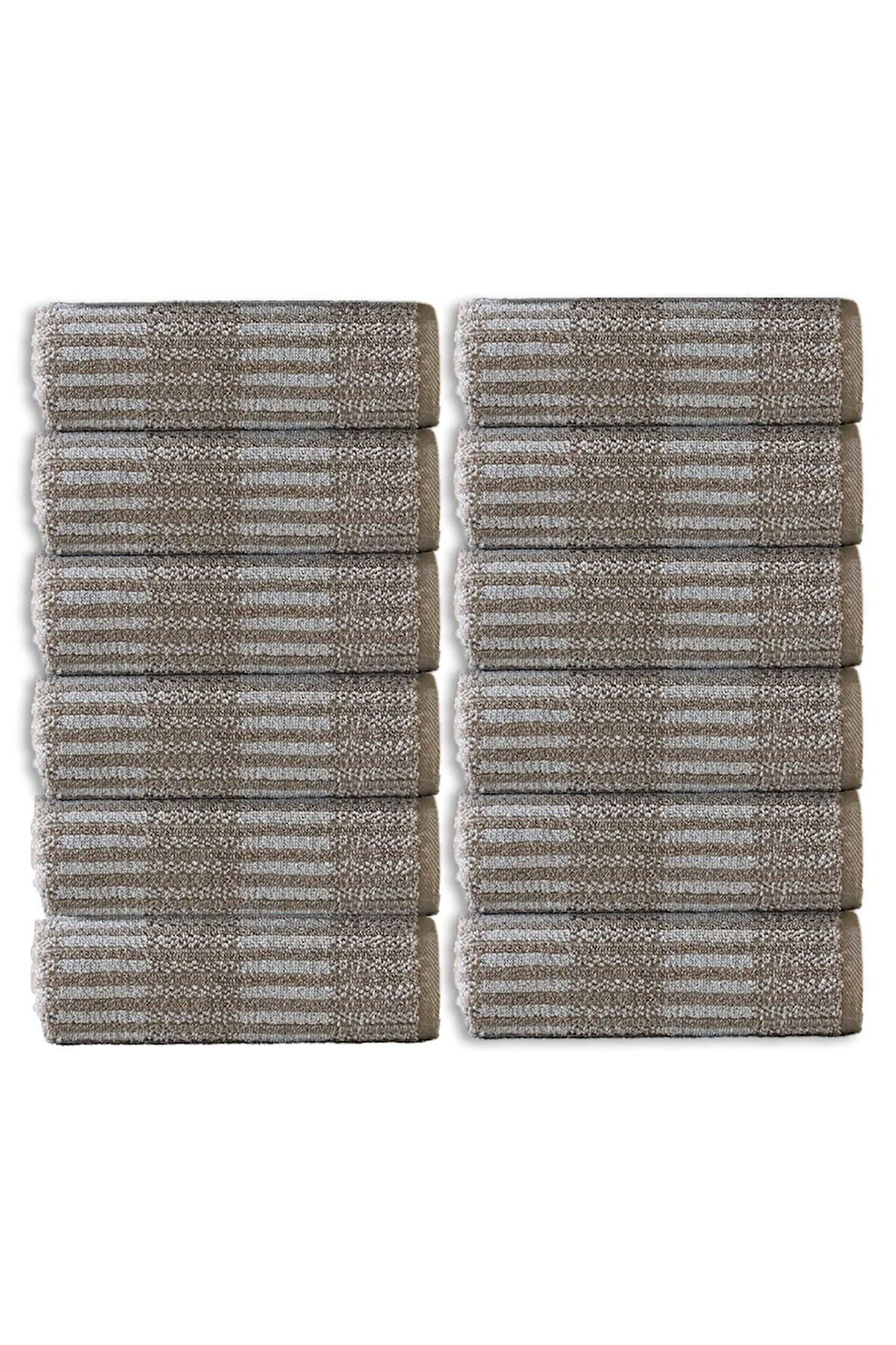 Özdilek Striscai 50x90 Cm El-Yüz Havlusu 12'li Bej