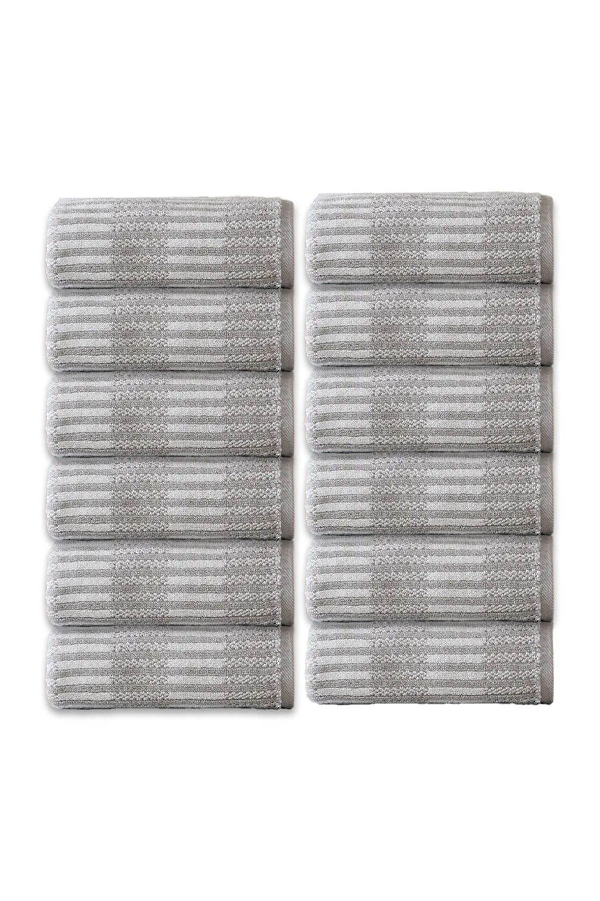 Özdilek Striscai 50x90 Cm El-Yüz Havlusu 12'li Gri