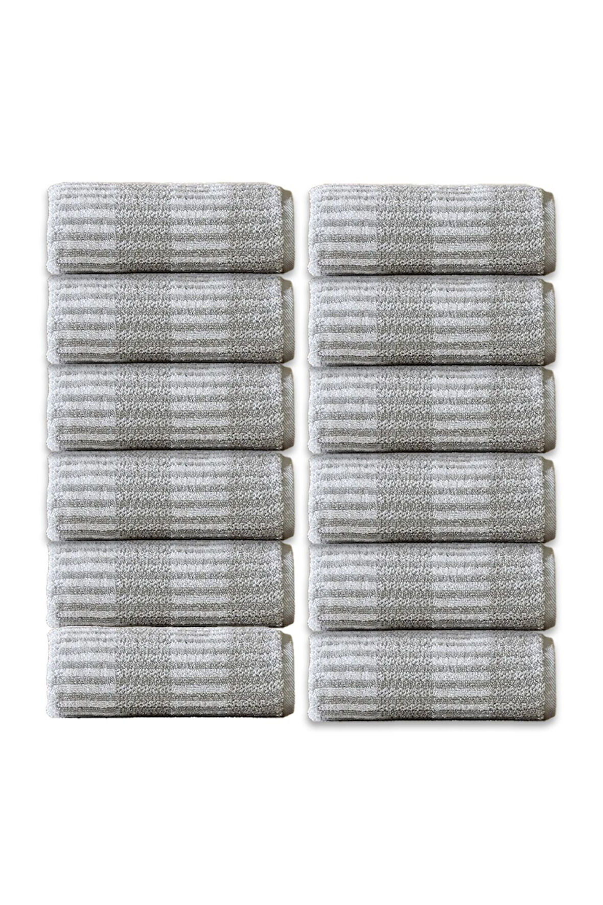 Özdilek Striscai 50x90 Cm El-Yüz Havlusu 12'li Kahverengi