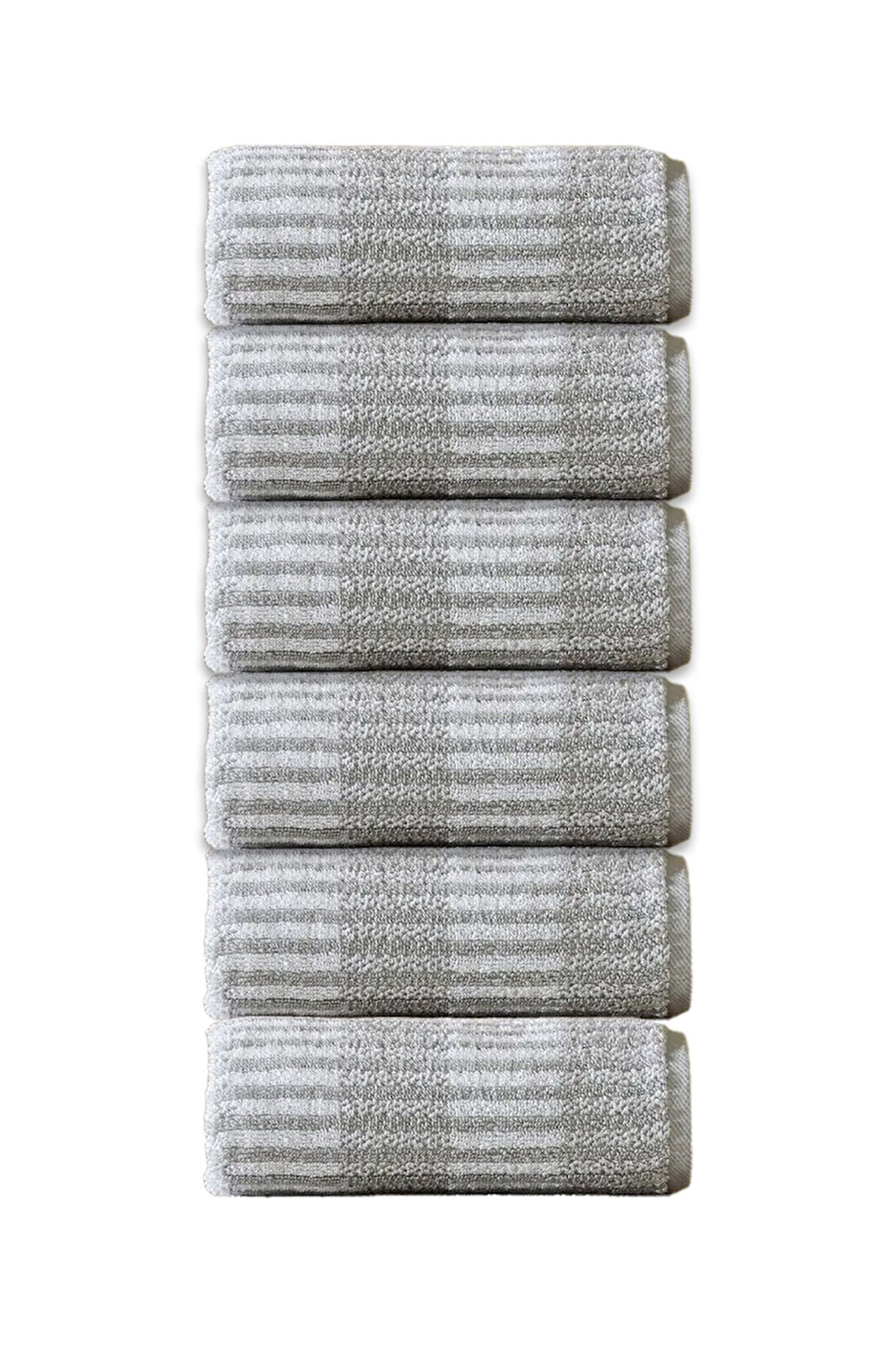 Özdilek Striscai 50x90 Cm El-Yüz Havlusu 6'lı Kahverengi