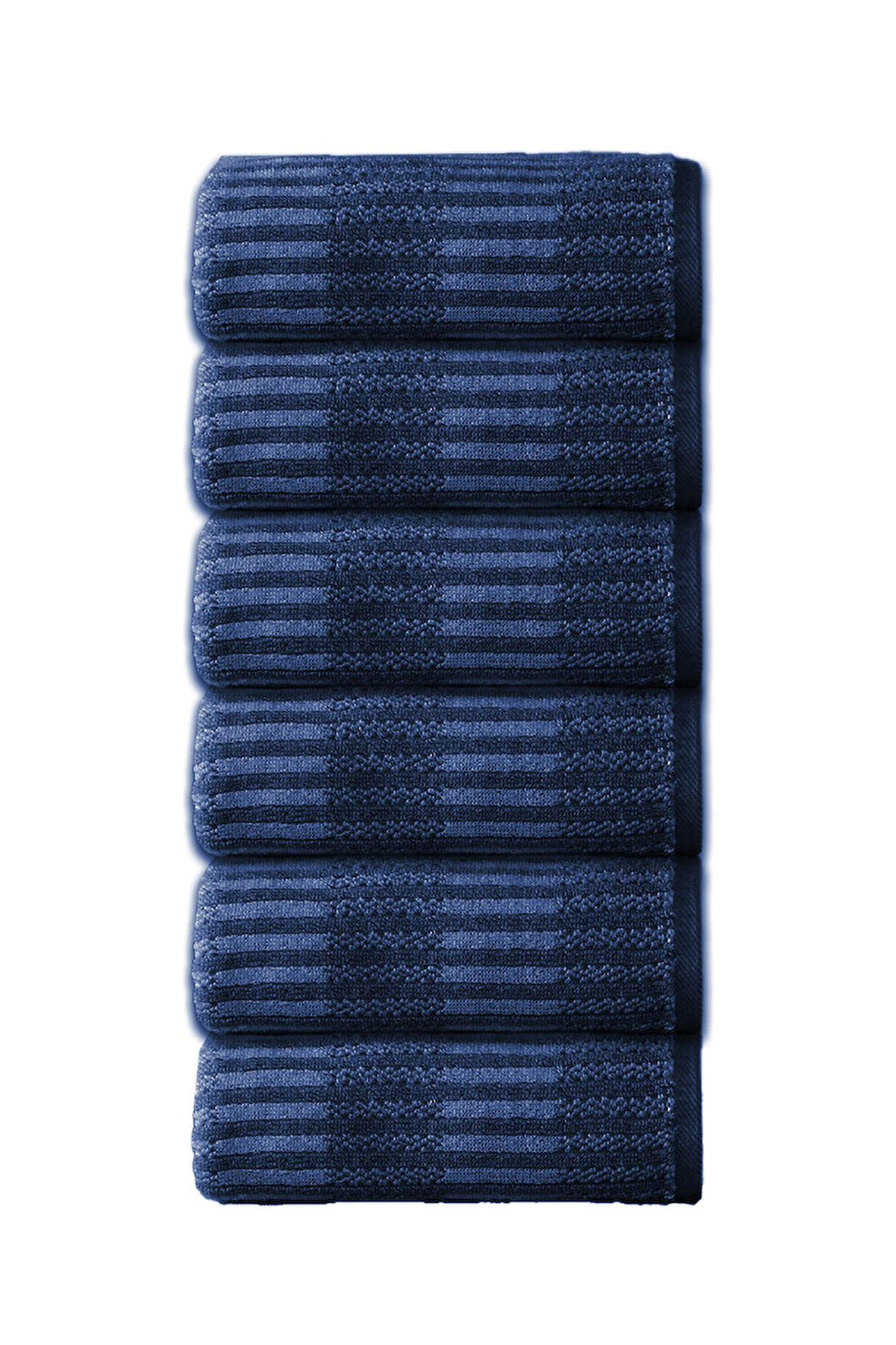 Özdilek Striscai 50x90 Cm El-Yüz Havlusu 6'lı Lacivert