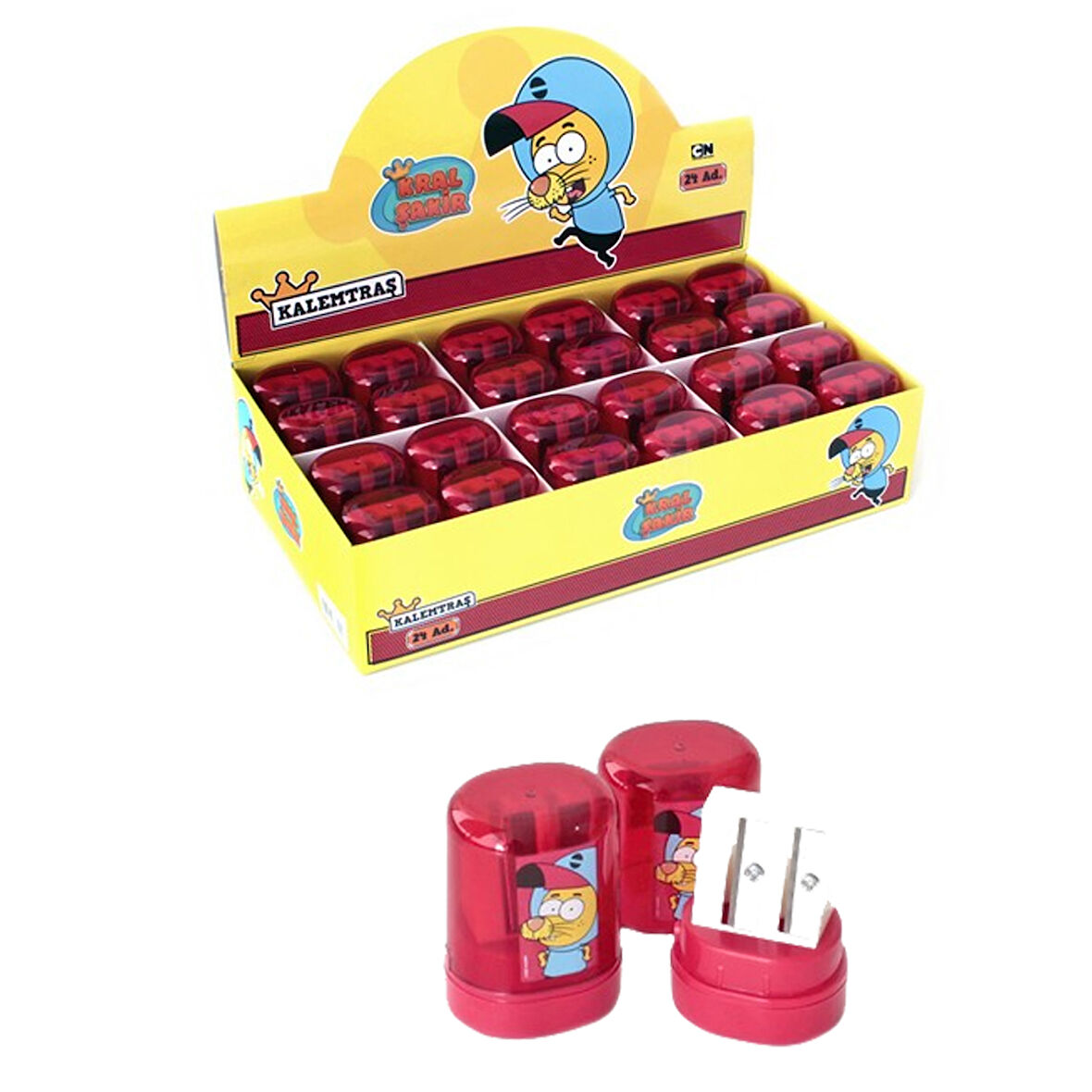 Dolphin Kral Şakir Kalemtraş Çiftli KS-025317 (24 lü paket)