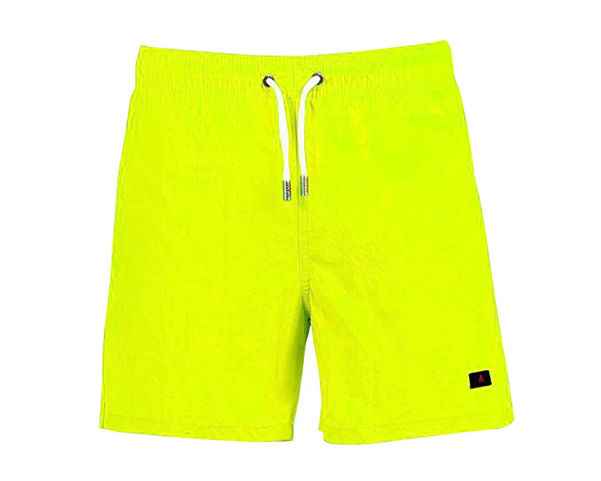 Miami Beach 301 Neon Yesil Duz Erkek Sort 301-NEON-YESIL-DUZ-ERKEK-SORT Erkek Şort Mayo Yeşil