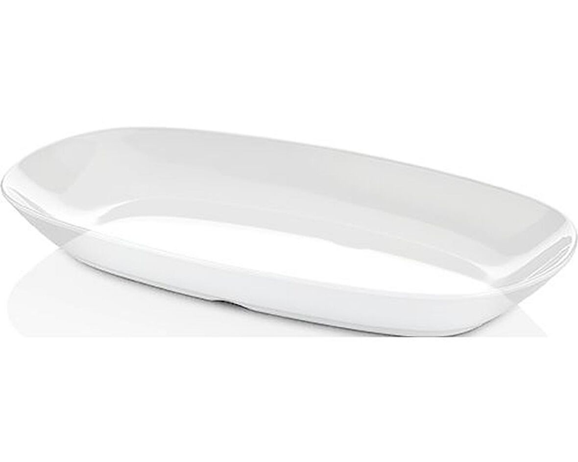 Melamin Oval Kayık Tabak 19 Cm (12 Adet)