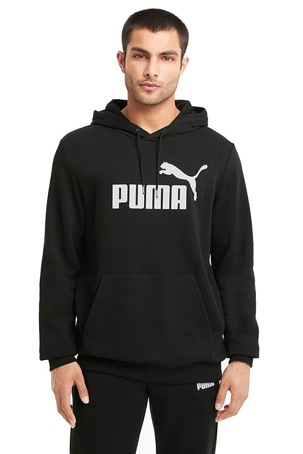 Puma Erkek Siyah Kapüşonlu Sweatshirt