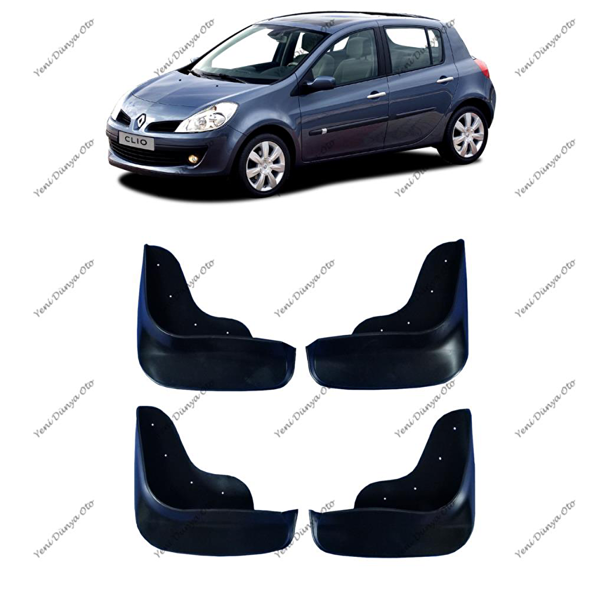 Renault Clio 3 2005-2012 4lü Paçalık, Çamurluk, Tozluk REN0KX002