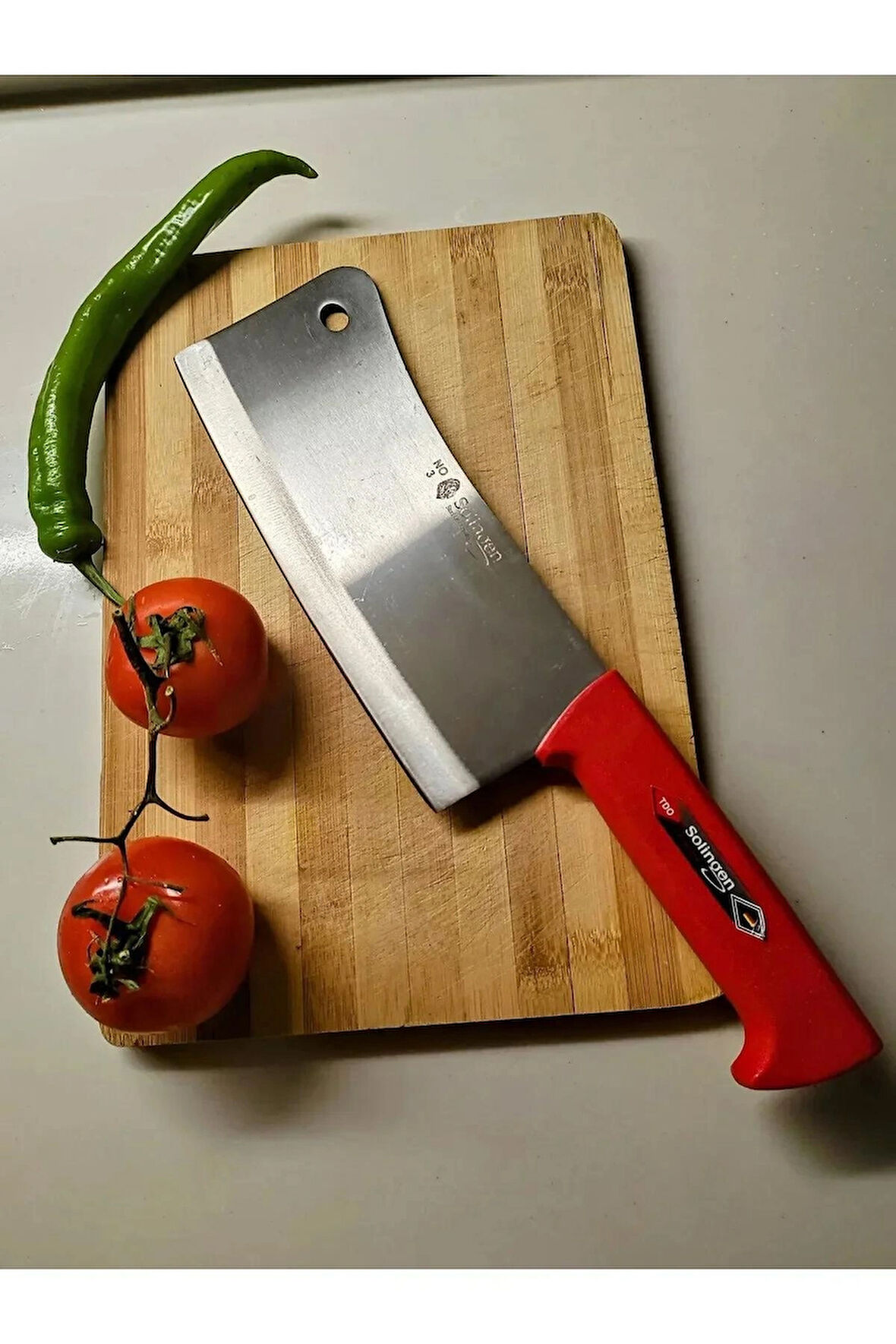 Solingen Kırmızı No:3 Profesyonel Satır