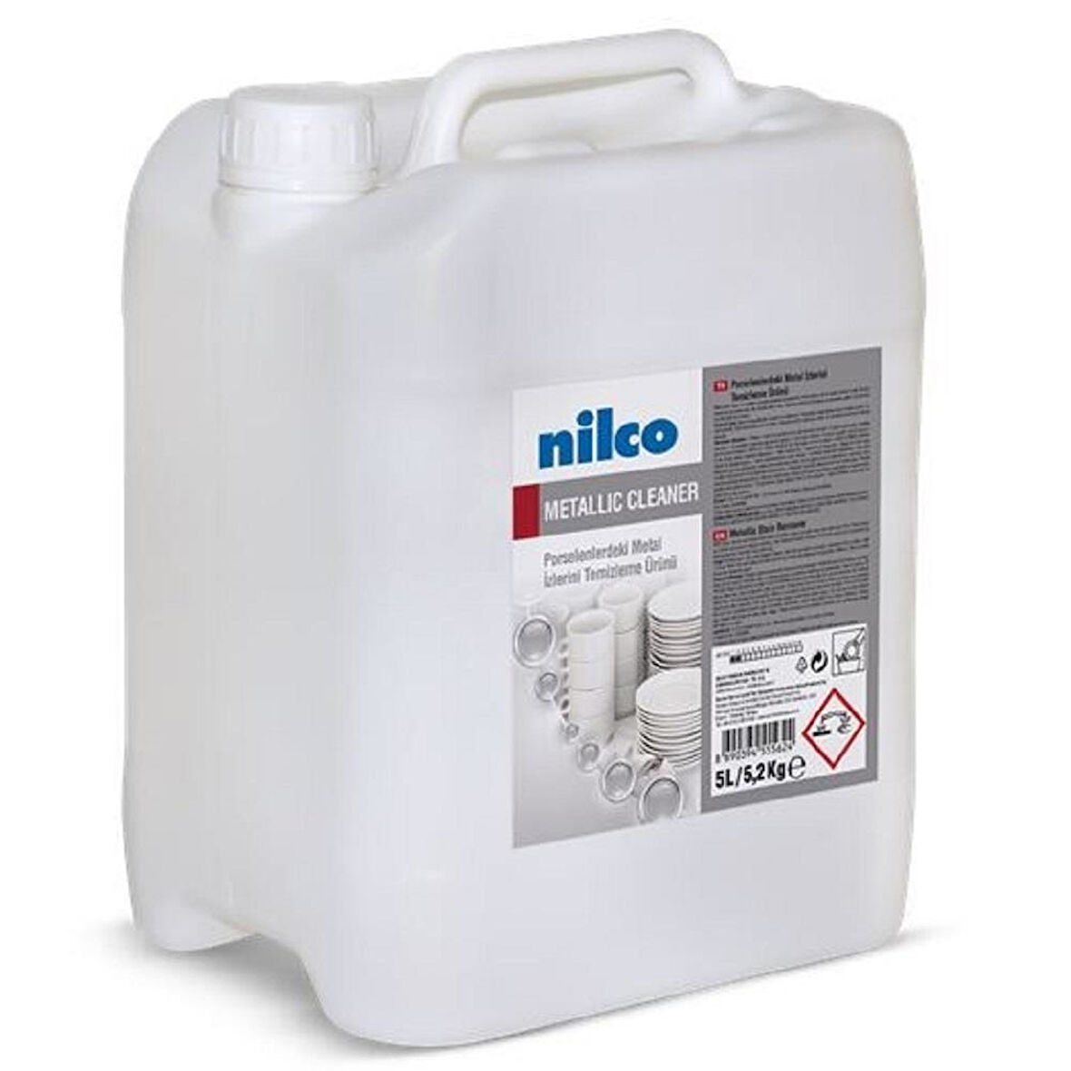 Nilco METALIK CLEANER 5LT/5,2KG PORSELENLERDE OLUŞAN METAL İZLERİ TEMİZLEME ÜRÜNÜ