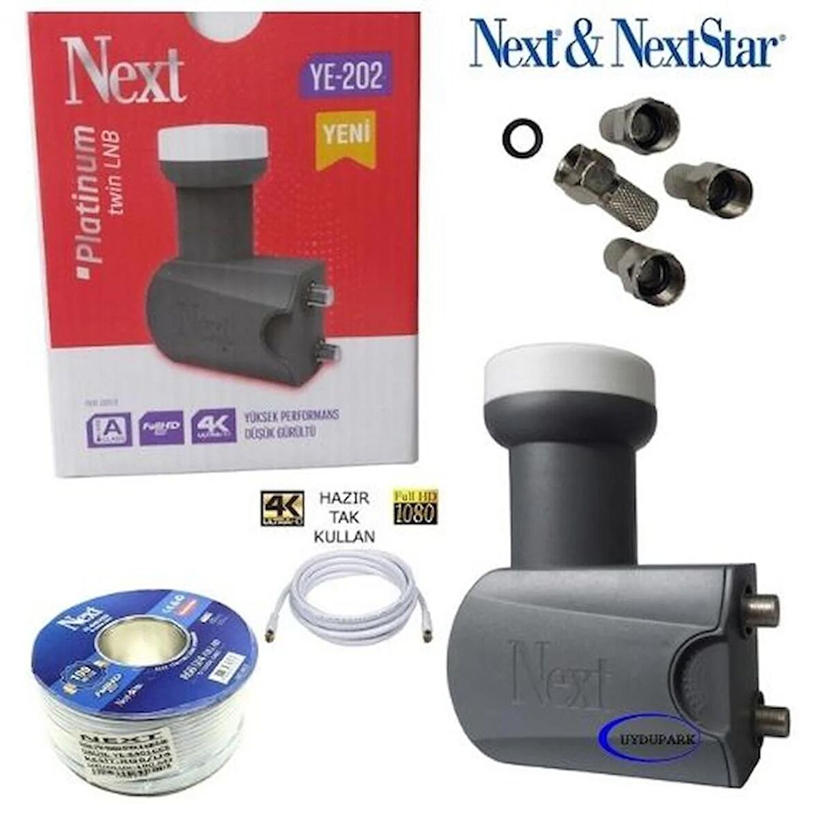 Next 2'Li Twin Lnb+30 Metre Next Kablo+4 Adet Contalı Konnektör