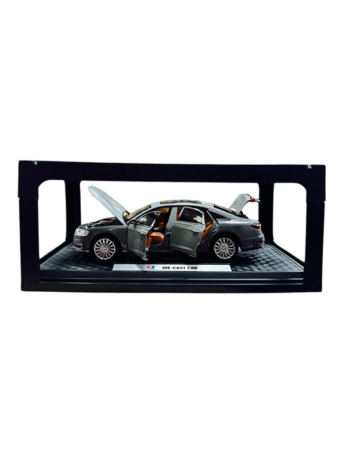 1:24 Metal Model Koleksiyon Araba Audi A8 Gri 21 CM CZ150B