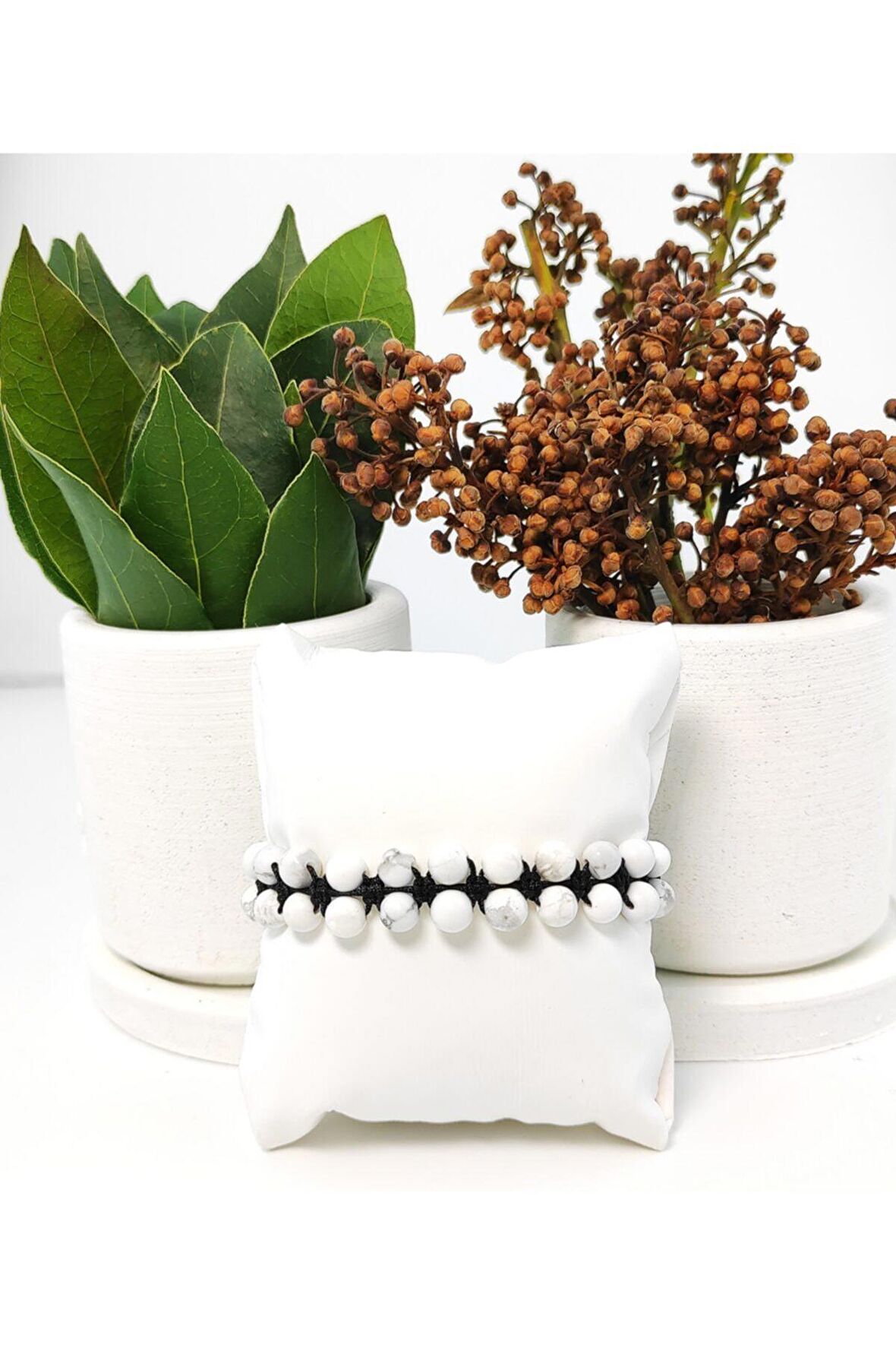 Havlit Çift Sıra Örme Bileklik 6 Mm