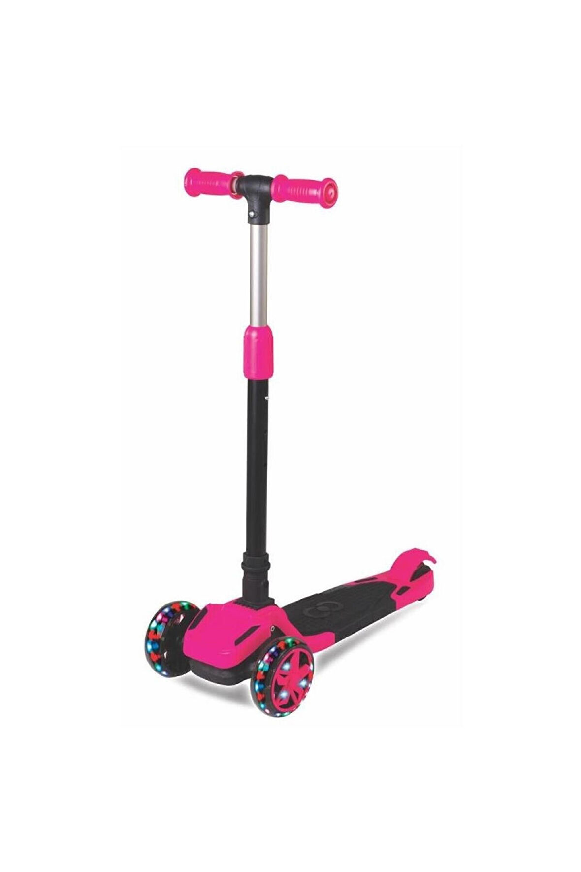 Cool Wheels Tulpar 3 Tekerlekli Işıklı Katlanır Scooter Pembe