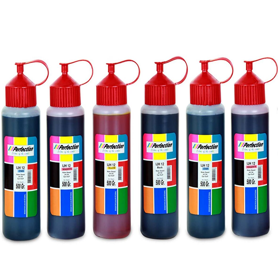 Perfection Epson L800 L850 Tanklı Yazıcılar İçi̇n Mürekkep Seti̇ 6 x 500 ML