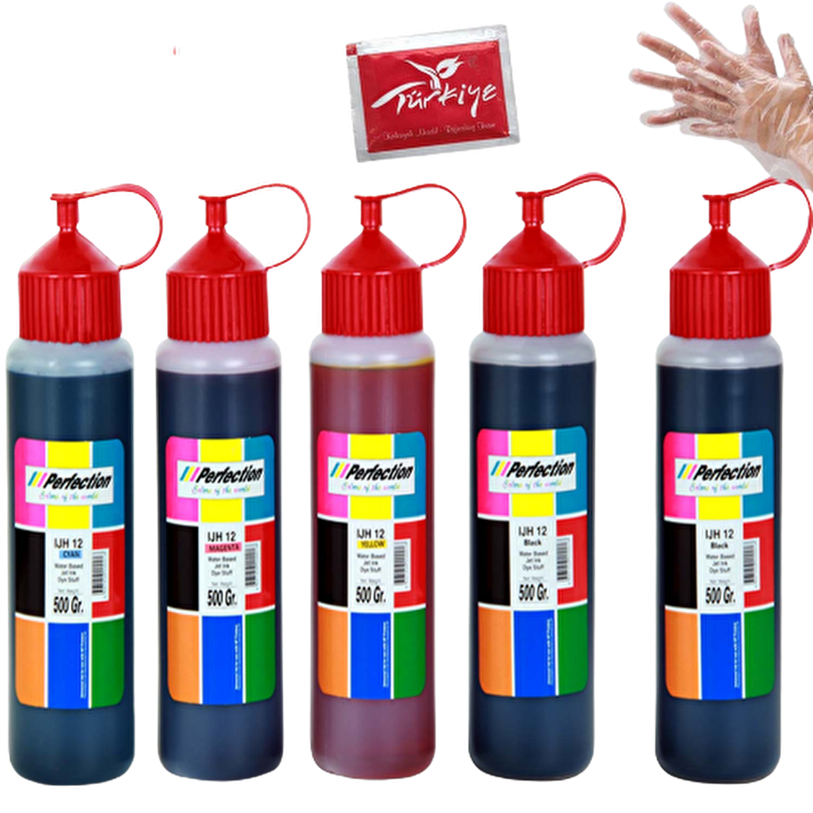 Perfection HP Deskjet 1015 - 1016 - 1018 Kartuş Uyumlu Dolum Seti 5 x 500 ML