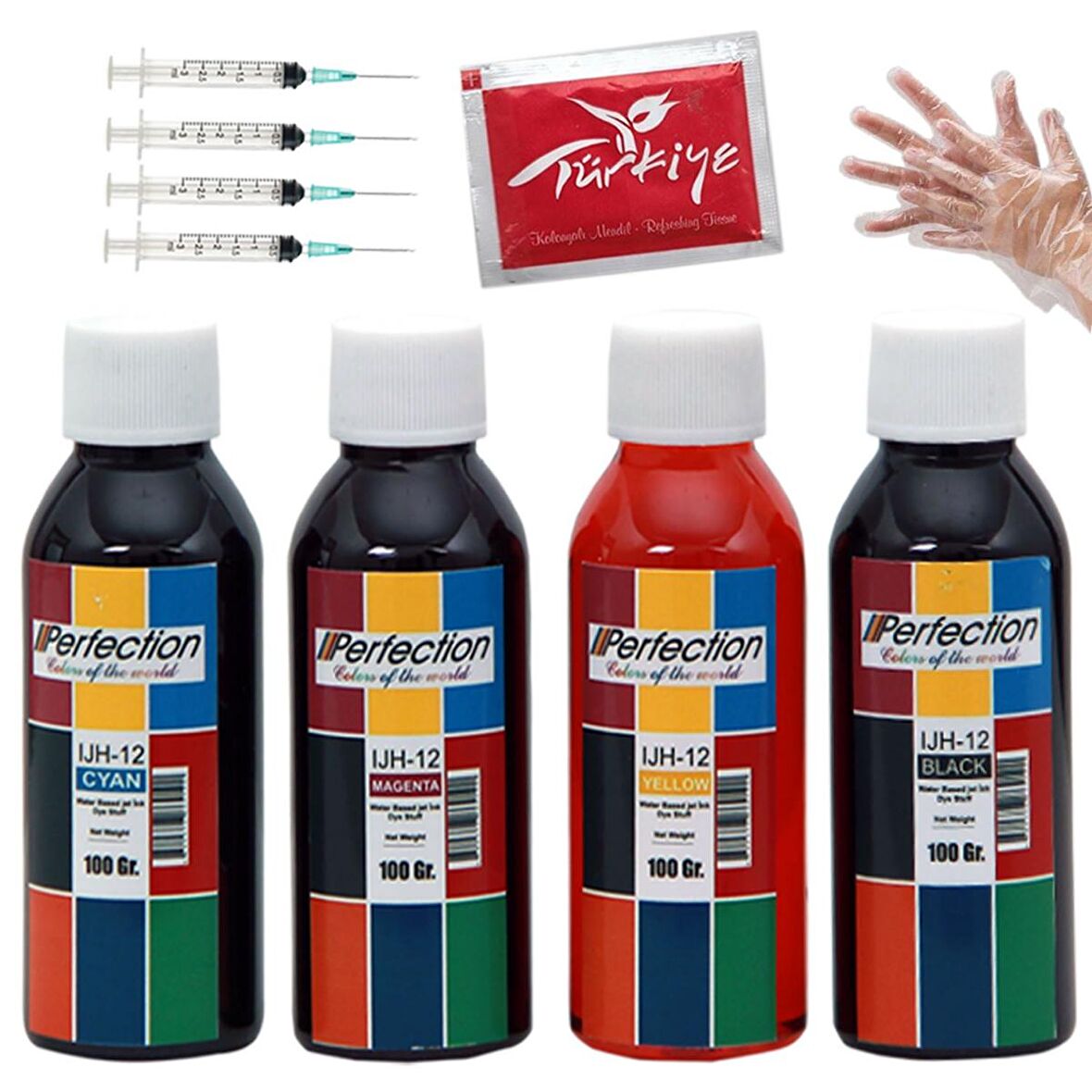 Perfection Brother LC39-LC673-LC675-77-LC700 Kartuş Uyumlu Kartuş Dolum Seti 4 x 100 ML