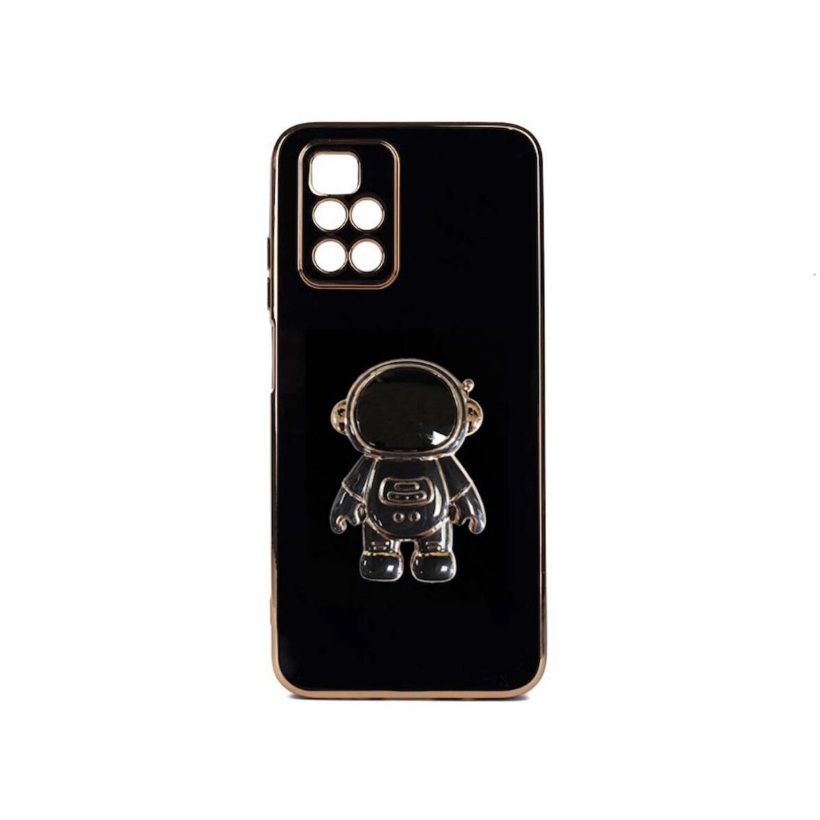 Gpack Xiaomi Redmi 10 2022 Kılıf Kamera Korumalı Astronot Desenli Standlı Silikon