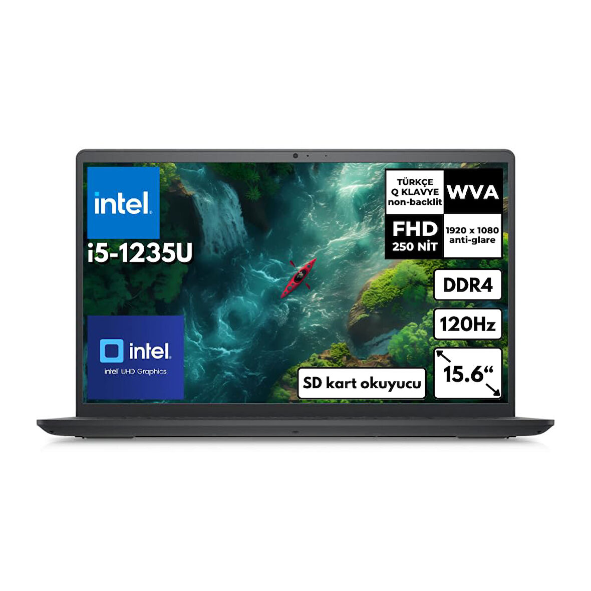 Dell Inspiron 3520 i5-1235U 8 GB RAM 512 GB SSD 15.6" 120Hz Freedos I352010030U Zi700