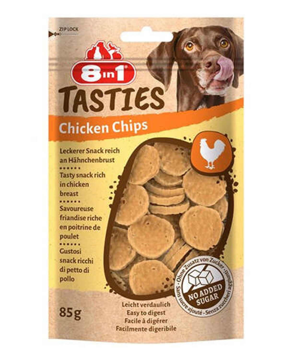  8in1 Tasties Chicken Chips Tavuk Cipsi Köpek Ödülü 85 Gr