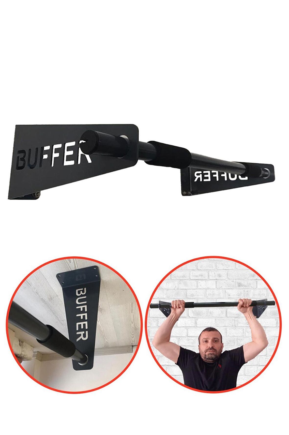 Buffer Barfiks Demiri - Barfiks Aleti Süngerli (SİYAH) BFFR02