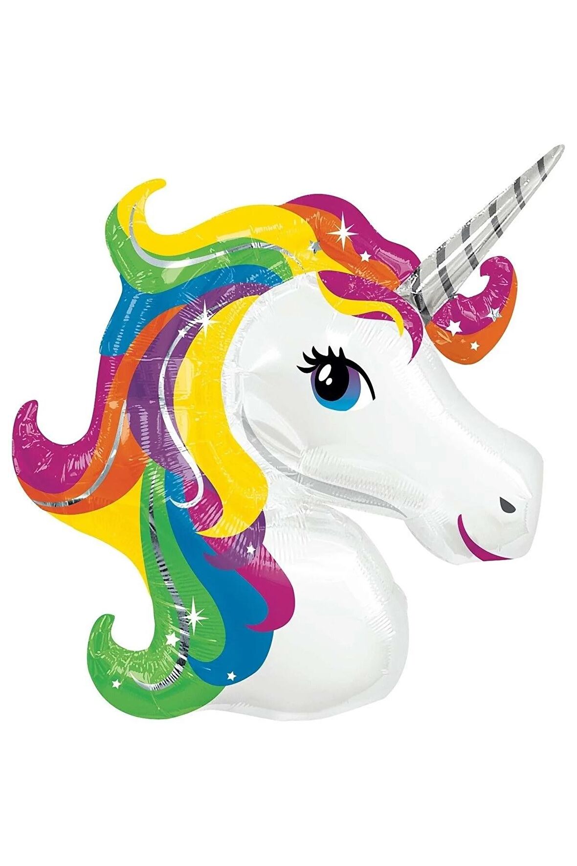 Renkli Unicorn Folyo Balon 100 Cm