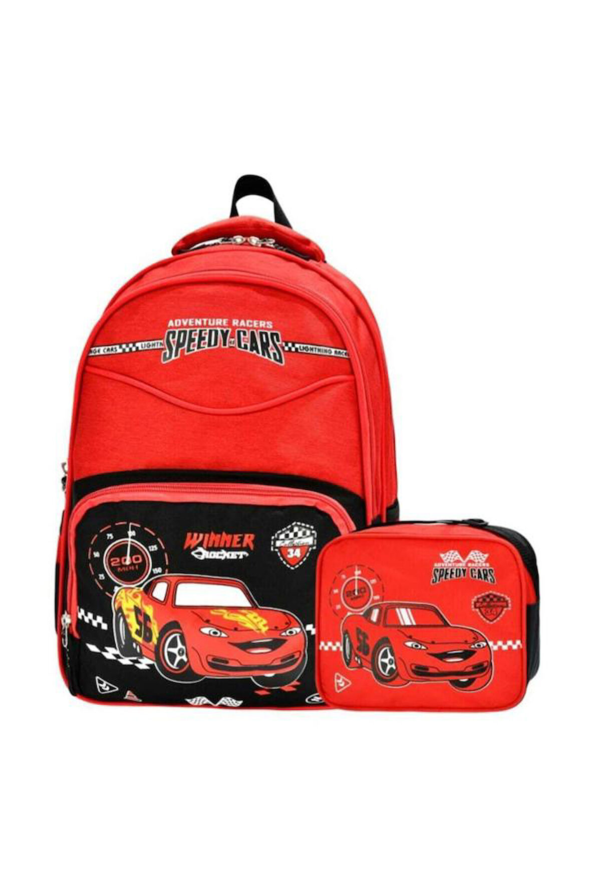 ARABALI SPEEDY CARS İLK OKUL ÇANTA DAYANIKLI ORTOPEDİK ÖĞRENCİ ÇOCUK SIRT ÇANTASI