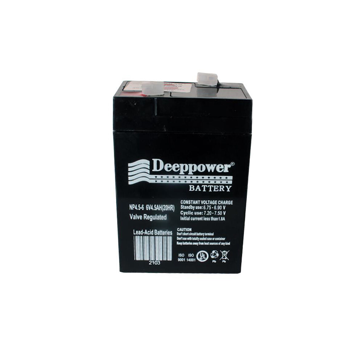 Deeppower NP4.5-6 6V 4.5Ah Bakımsız Kuru Akü