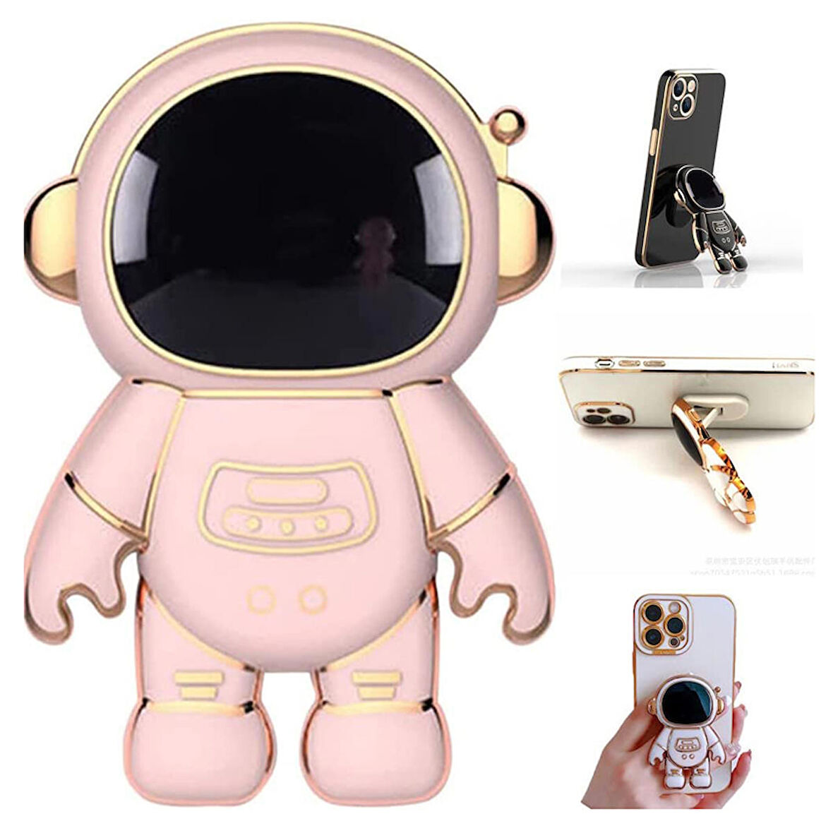 Gpack Universal Her Modelle Uyumlu Standlı Astronot Ring