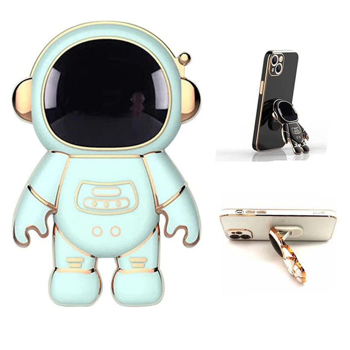 Gpack Universal Her Modelle Uyumlu Standlı Astronot Ring