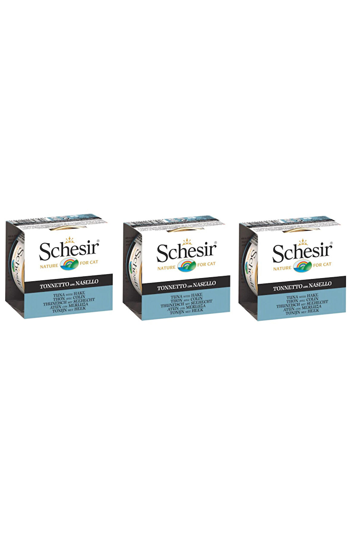Schesir Ton ve Barlam Balıklı Kedi Konservesi 85 Gr. X 3 Adet