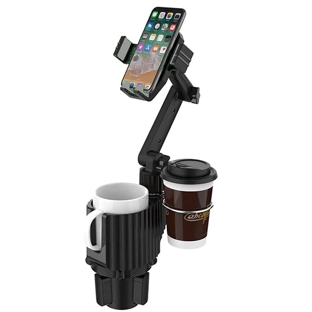 İkili Araç İçi Navigasyon Bardaklıklı Düzenleyici ve Araç Bardaklık İçecek Ve telefon Tutucu