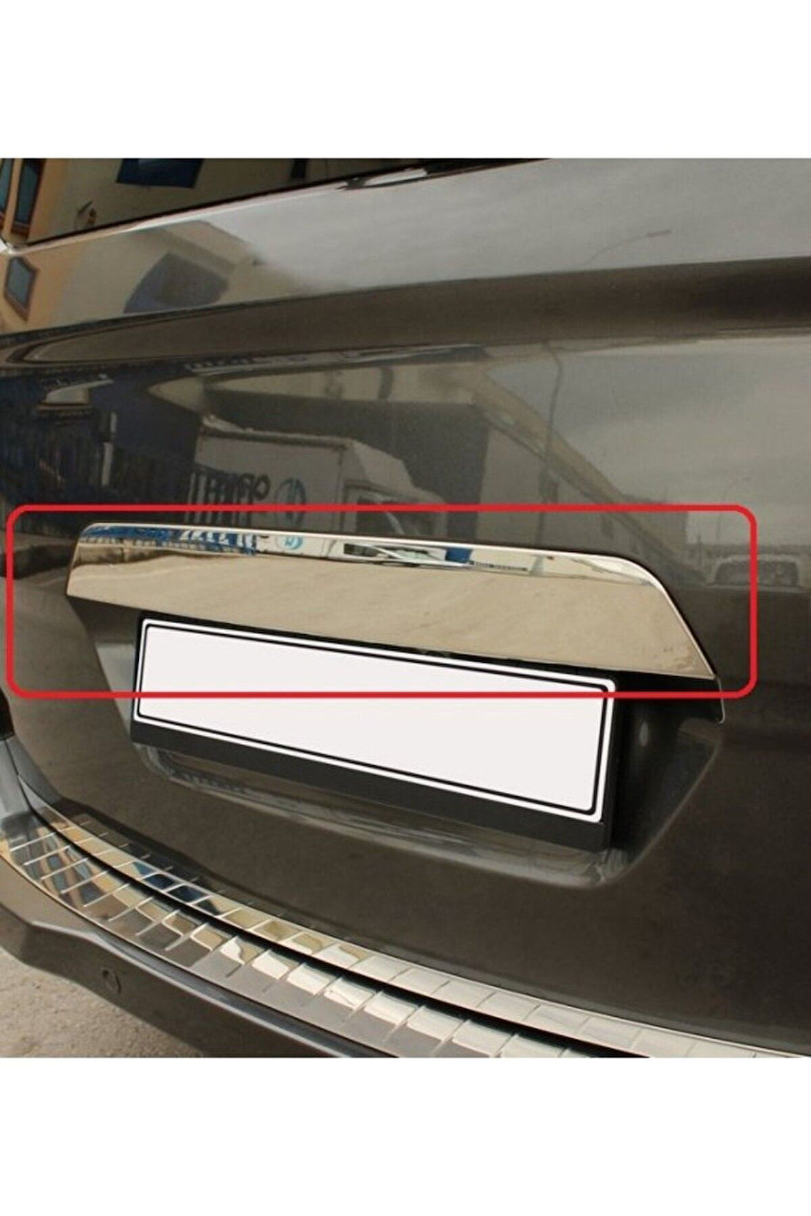 FORD COURİER 2014 VE ÜZERİ MODELLER KROM BAGAJ ÇITASI PLAKA ÜSTÜ