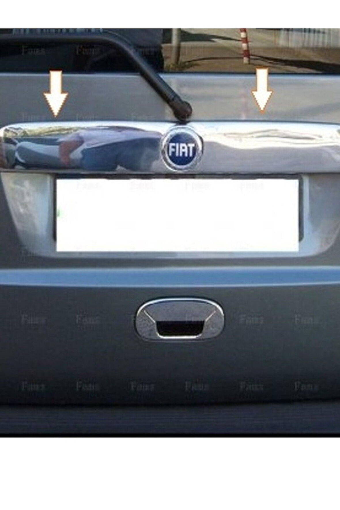 FİAT DOBLO 2005-2010 MODEL ARASI KROM BAGAJ ÇITASI PLAKA ÜSTÜ
