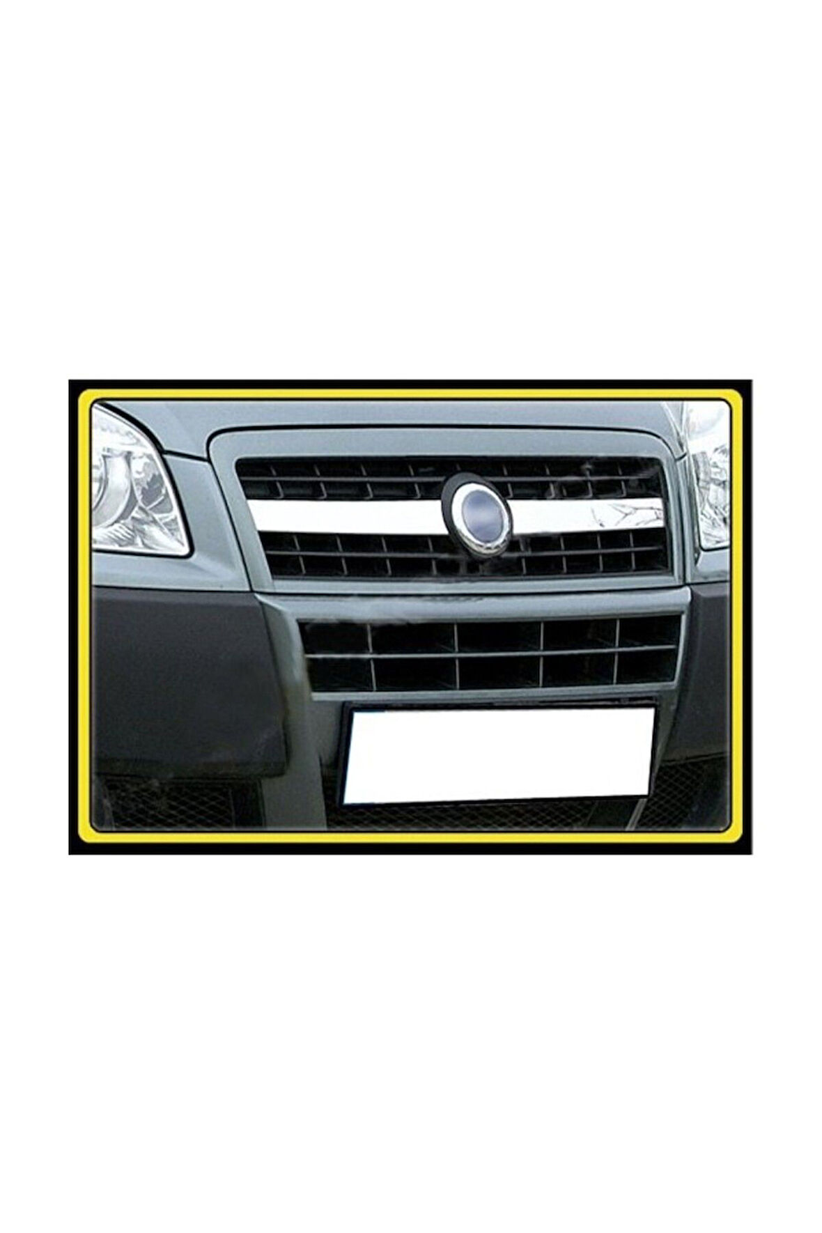 FİAT DOBLO 2005-2010 MODEL ARASI KROM ÖN PANJUR 2 PARÇA PASLANMAZ ÇELİK