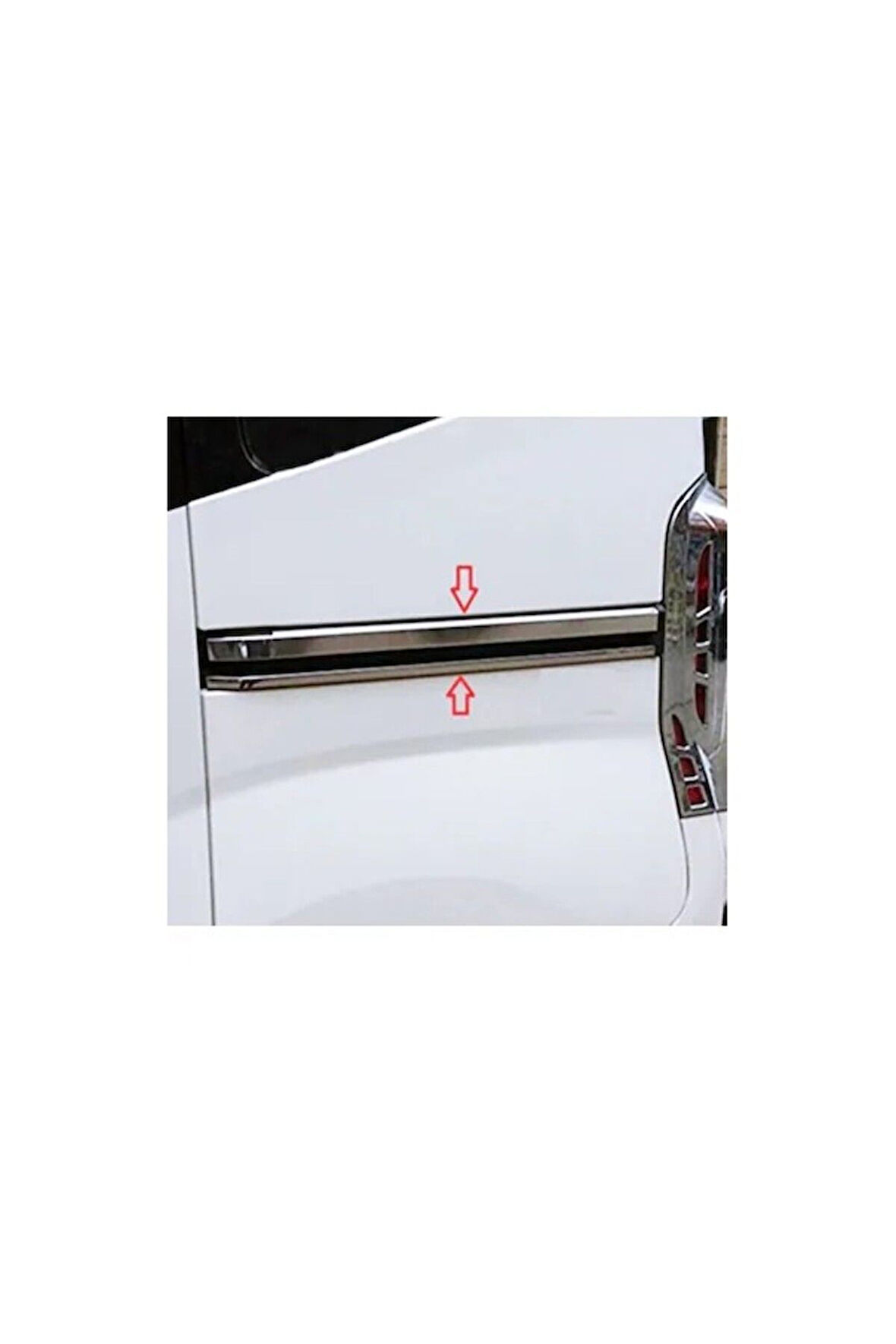 FİAT FİORİNO 2008 VE ÜZERİ MODELLER KROM KAPI RAYI SÜRGÜ ÇITASI 4 PARÇA PASLANMAZ ÇELİK