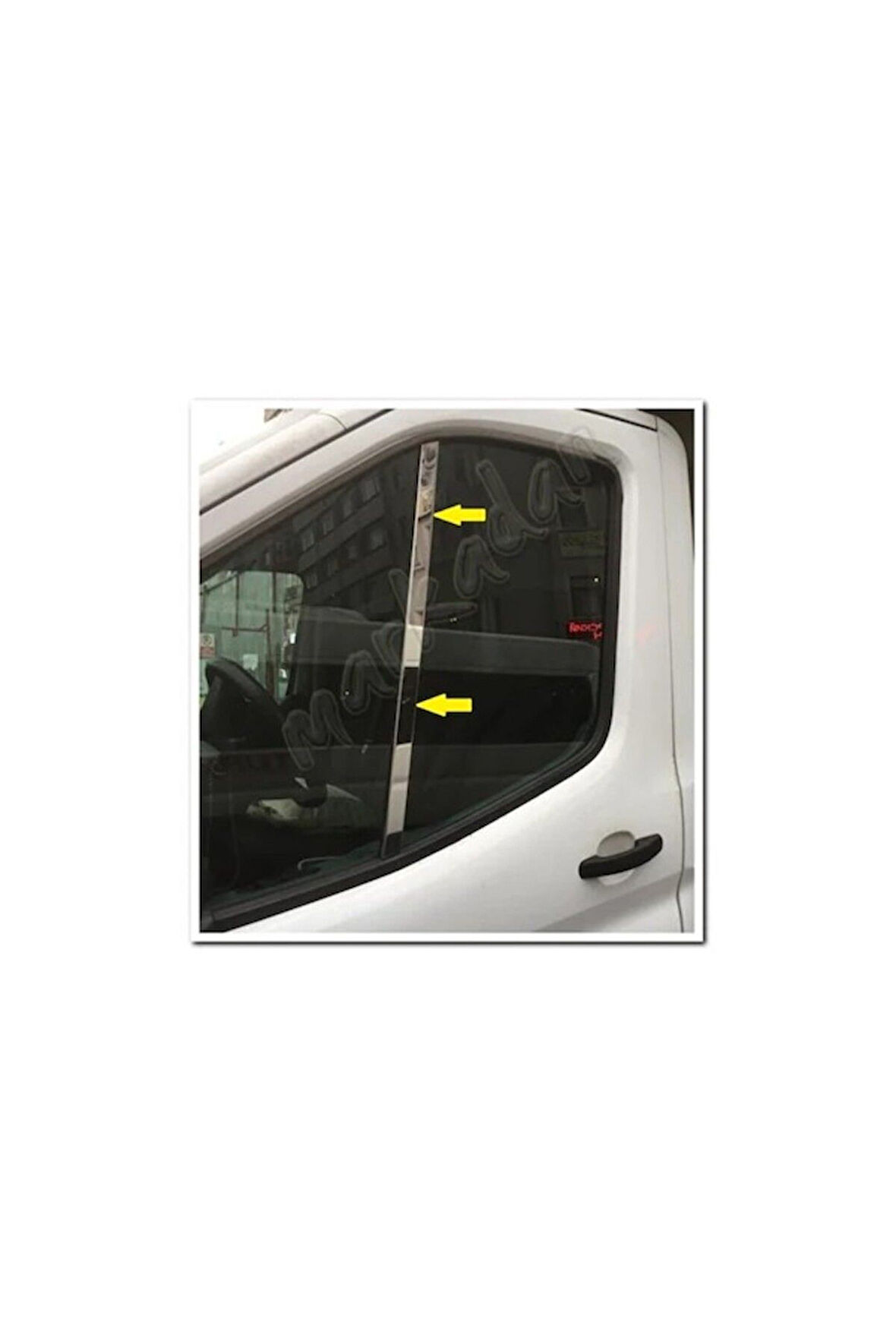 FORD TRANSİT 2014 VE ÜZERİ MODELLER KROM CAM DİREK ÇITASI 2 PARÇA PASLANMAZ ÇELİK