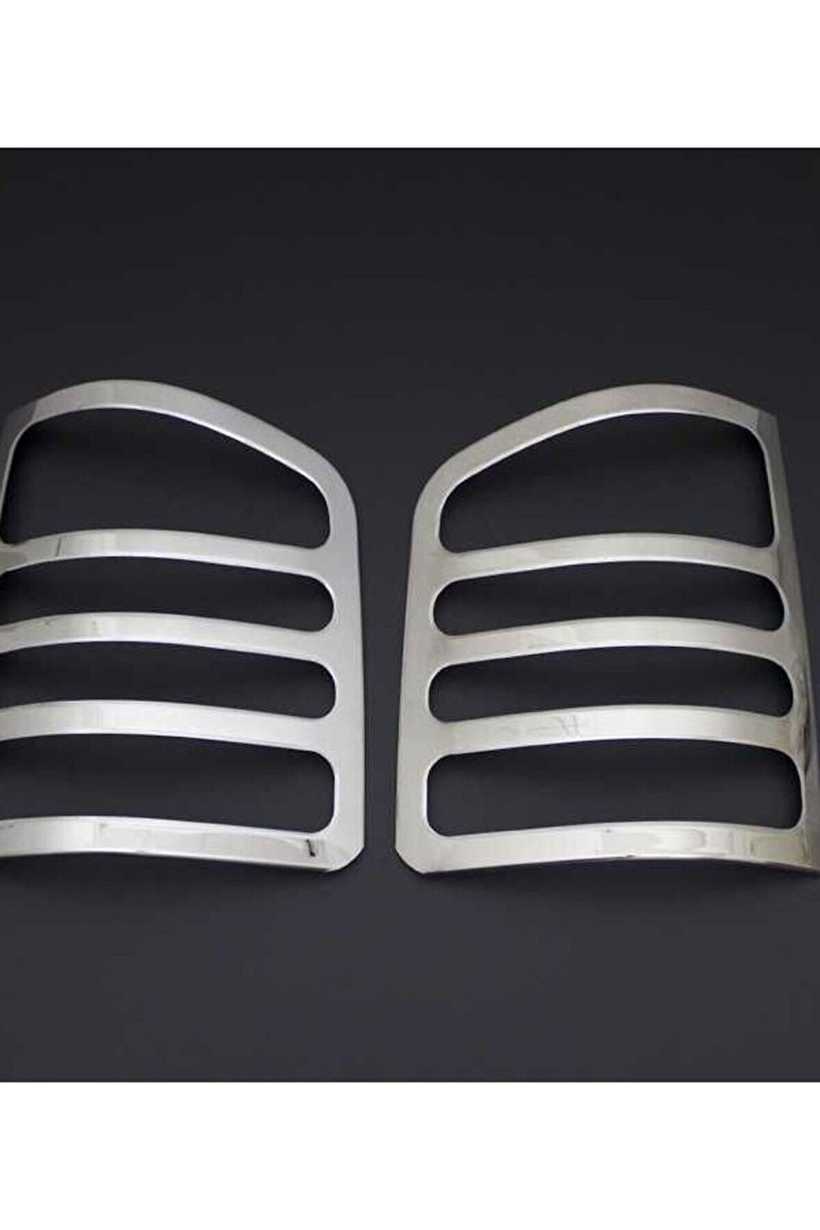 VW TRANSPORTER T-5 2003-2014 MODEL ARASI KROM STOP ÇERÇEVESİ 2 PARÇA PASLANMAZ ÇELİK