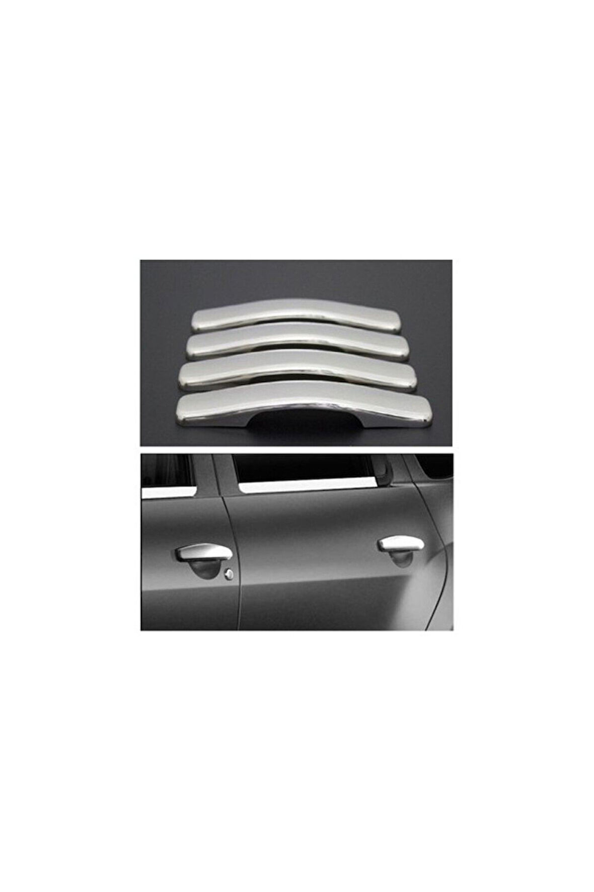 DACİA DUSTER 2010-2017 MODEL ARASI KROM KAPI KOLU 4 KAPI PASLANMAZ ÇELİK