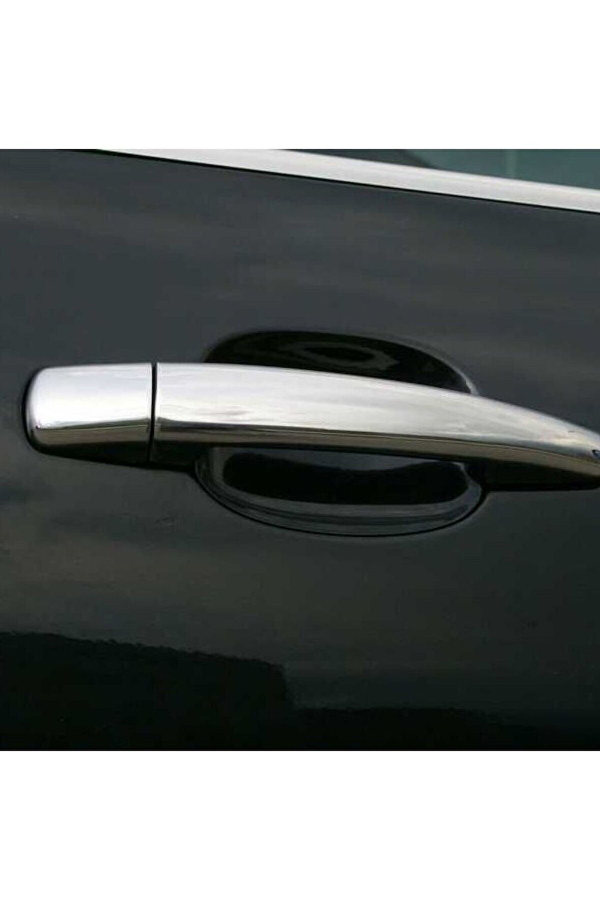 PEUGEOT 407 2004-2010 MODEL ARASI KROM KAPI KOLU 4 KAPI 8 PARÇA PASLANMAZ ÇELİK